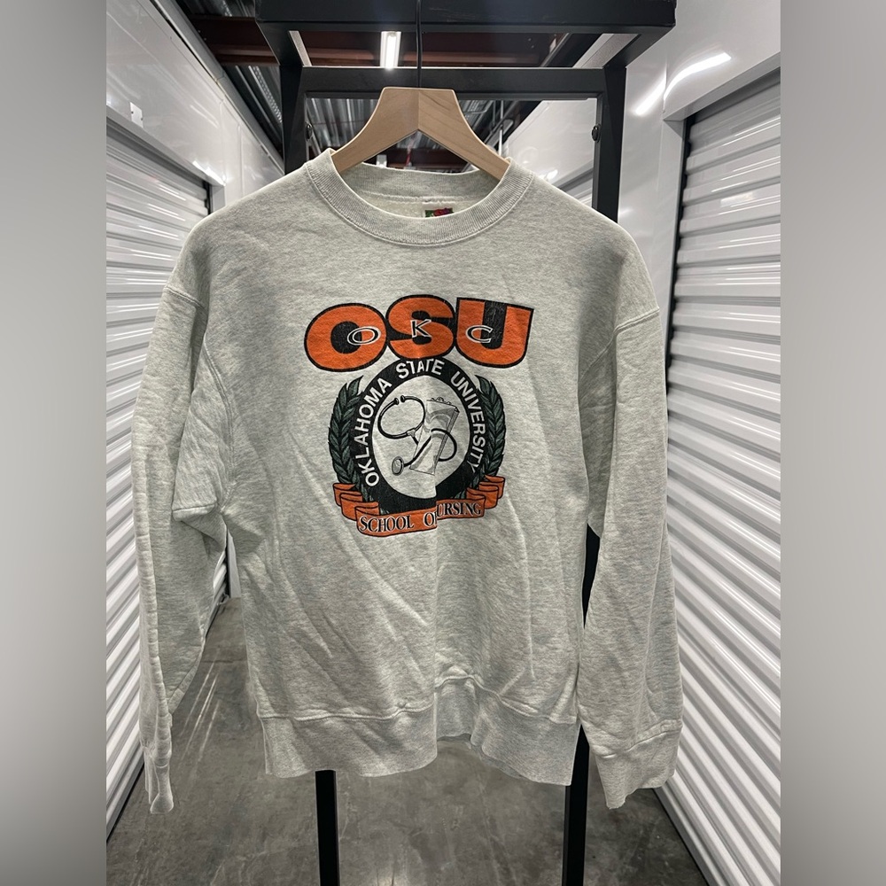Class of 1999 Oklahoma State School of Nursing Crewneck..back hit..Large..22x25